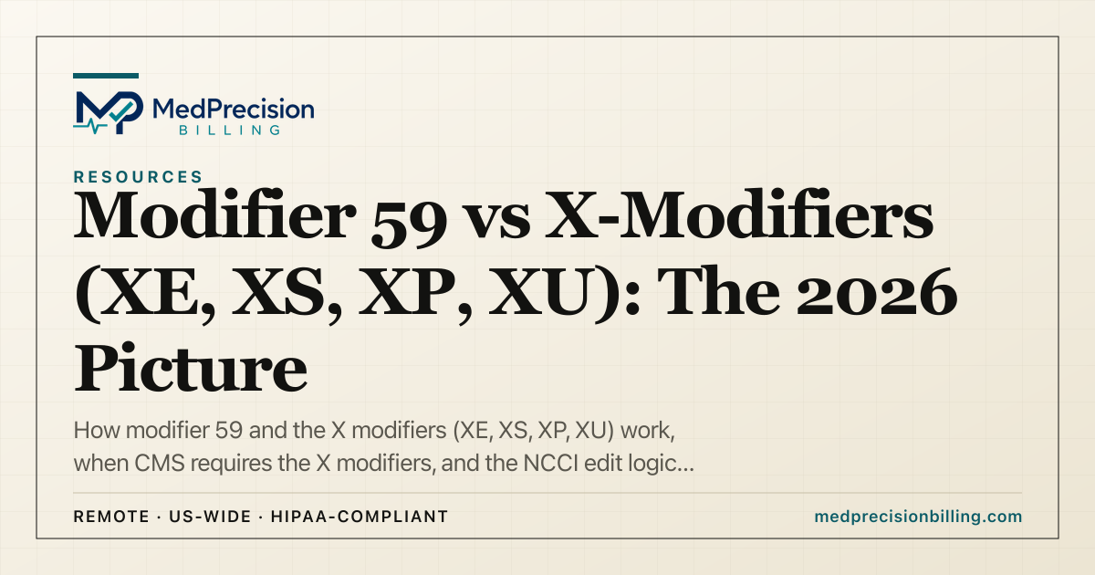 Modifier 59 Form.pdf Modifier 59 vs X Modifiers (XE, XS, XP, XU): When to Use